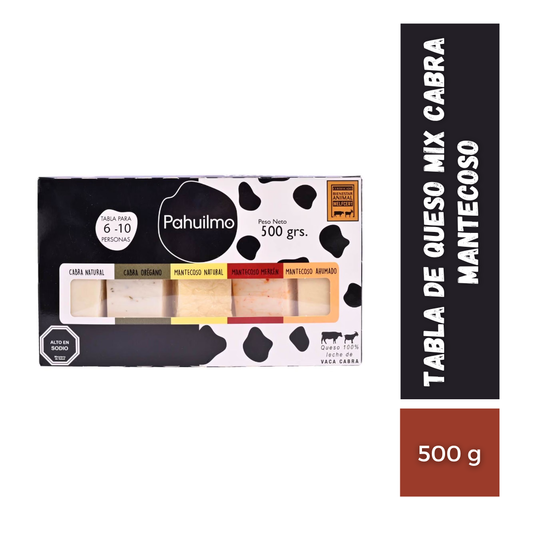 Tabla De Queso Mix Cabra Mantecoso Pahuilmo, 500g