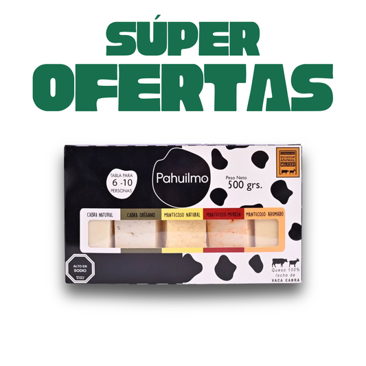 Tabla De Queso Mix Cabra Mantecoso Pahuilmo, 500g en Super Ofertas