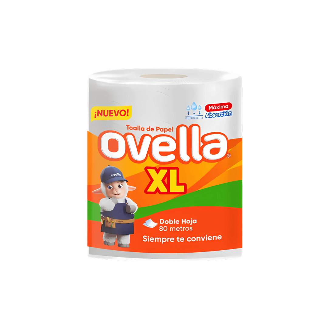 Toalla De Papel Ovella XL, 80m