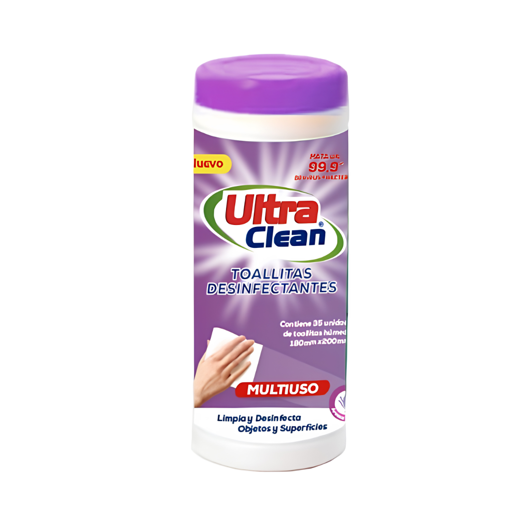 Toalla Desinfectante Lavanda Ultraclean, 35u