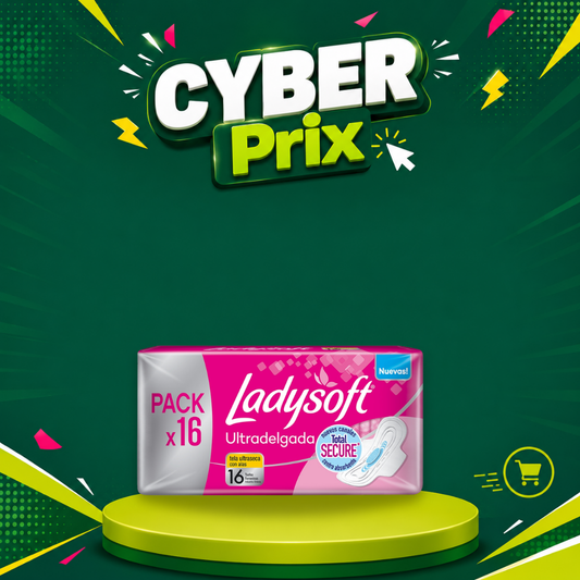 Toalla Femenina Ladysoft Dia Ultradelgada Tela Ultraseca, 16u