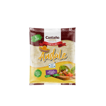Tortillas Andale Castaño, 400g 8u