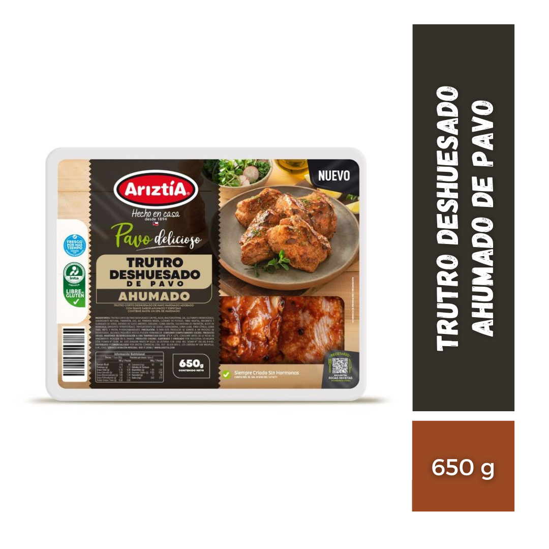 Trutro Deshuesado Ahumado de Pavo Ariztia, 650g