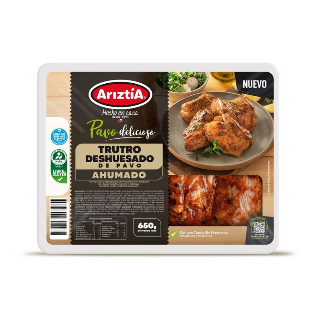 Trutro Deshuesado Ahumado de Pavo Ariztia, 650g