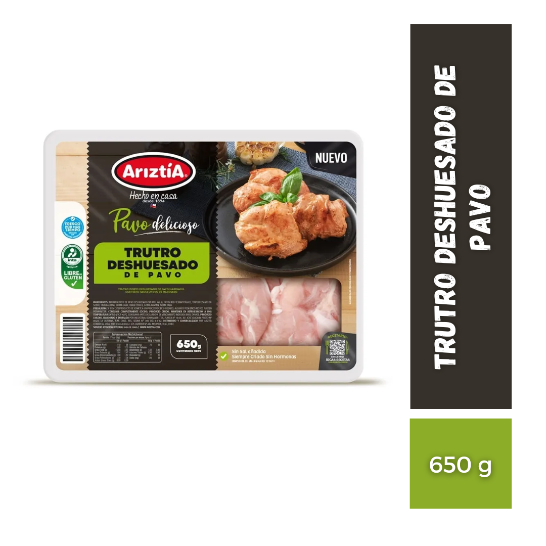Trutro Deshuesado de Pavo Ariztia, 650g