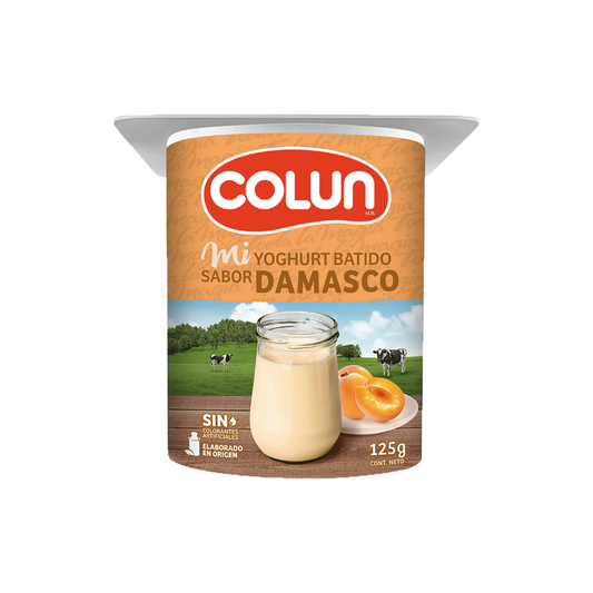 Yogurt Damasco Colun, Pote 125g