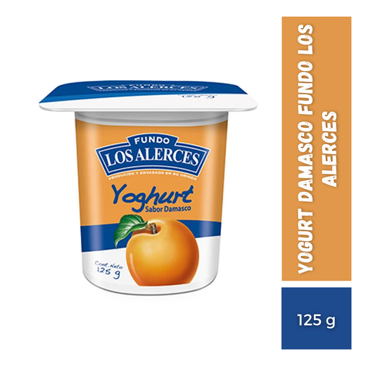 Yogurt Damasco Fundo Los Alerces, Pote 125g