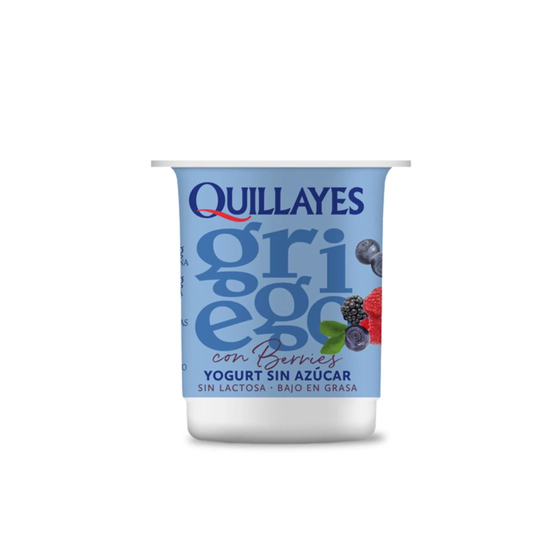 Yogurt Griego Quillayes Light Sabor Berries, 110g