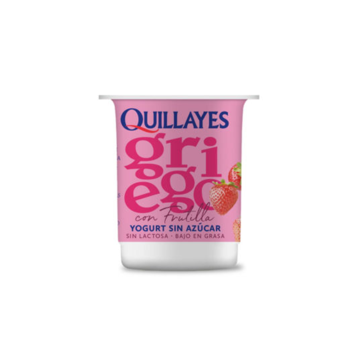 Yogurt Griego Quillayes Light Sabor Frutilla, 110g