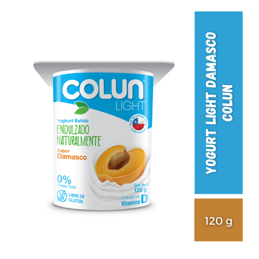 Yogurt Light Damasco Colun, Pote 120g