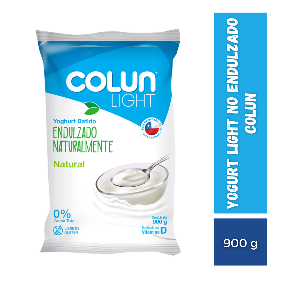 Yogurt Light No Endulzado Colun, Bolsa 900g