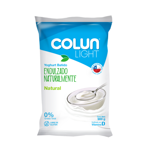 Yogurt Light No Endulzado Colun, Bolsa 900g
