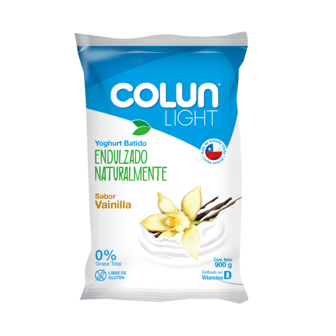 Yogurt Light Vainilla Colun, Bolsa 900g
