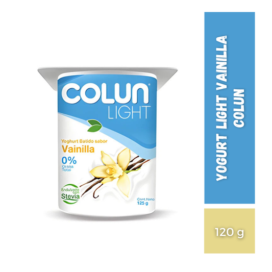 Yogurt Light Vainilla Colun, Pote 120g