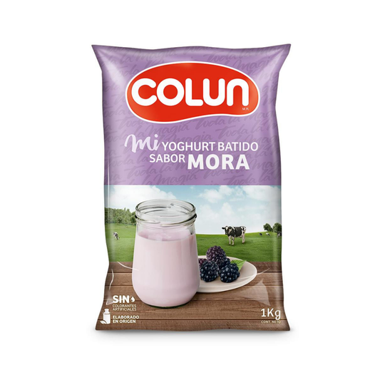 Yogurt Mora Colun, Bolsa 1 Kg