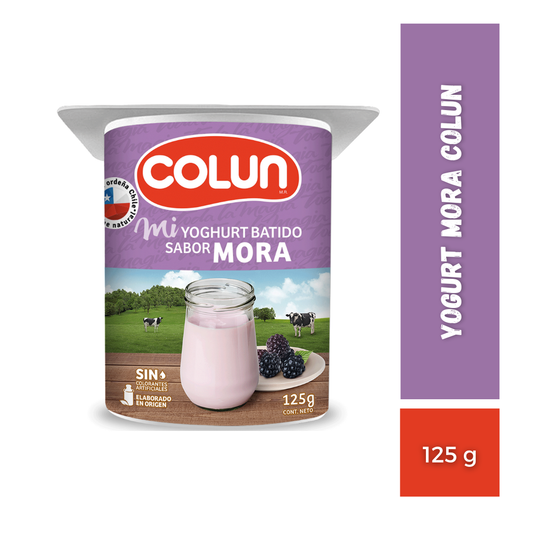 Yogurt Mora Colun, Pote 125g