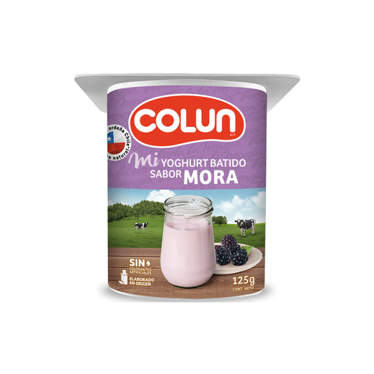 Yogurt Mora Colun, Pote 125g