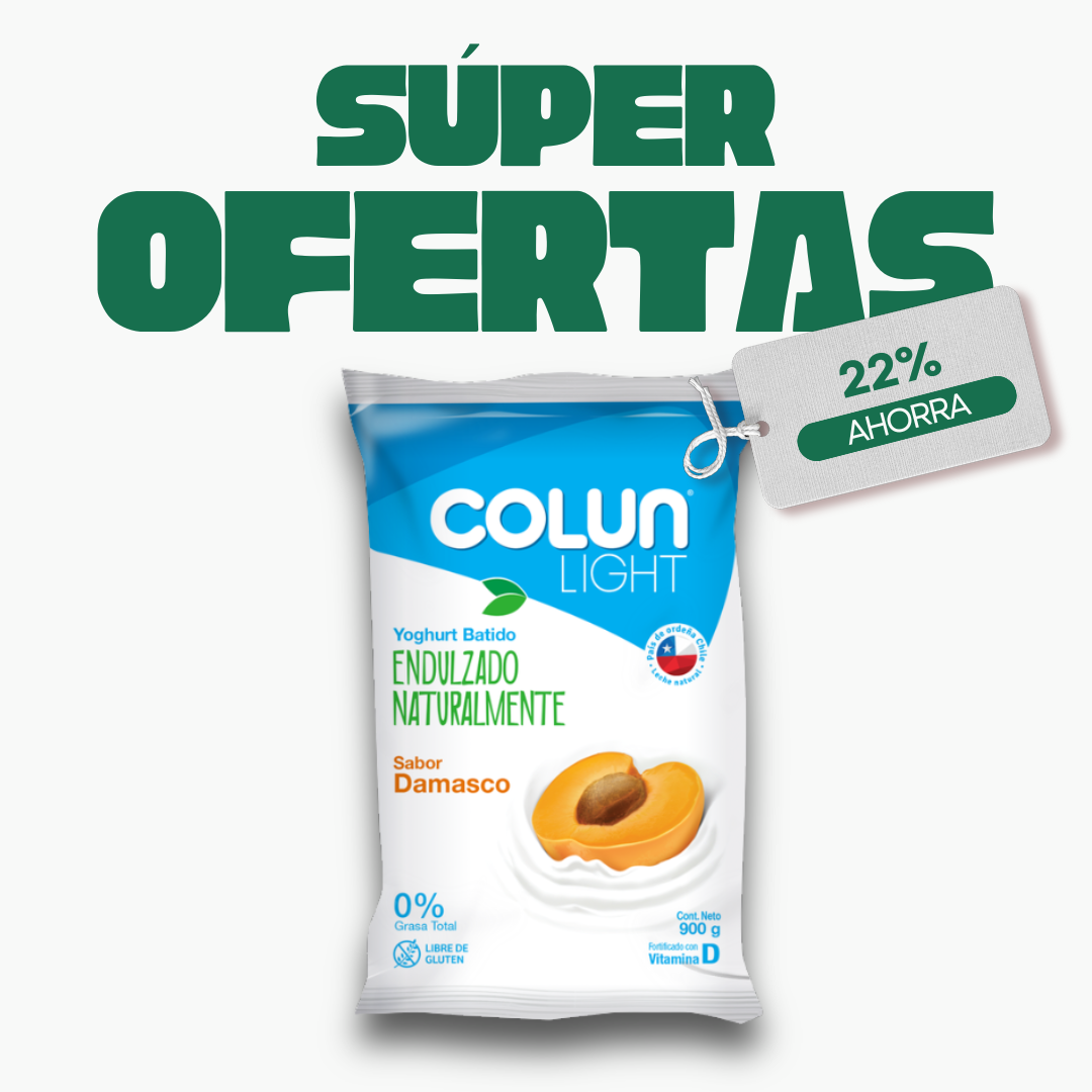 Yogurt Light Damasco Colun, Bolsa 900g