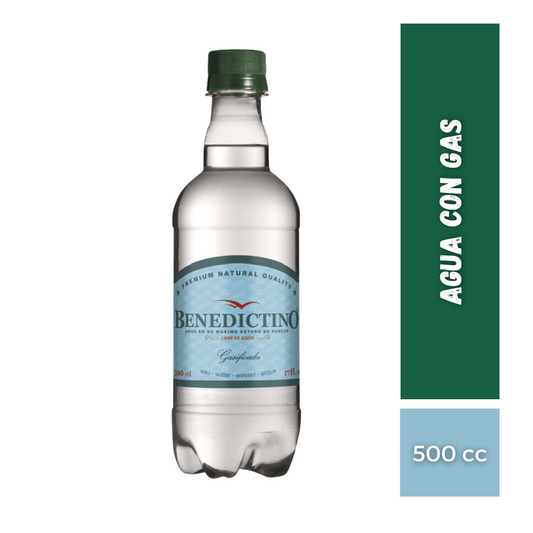 Agua con Gas Benedictino 500c