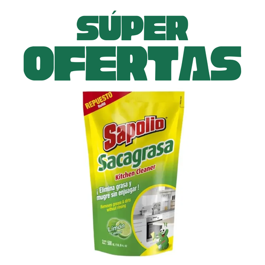 Antigrasa Sapolio Recarga Cítrico, 500ml
