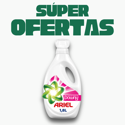 Detergente Ariel + Suavizante Downy, 1.8L