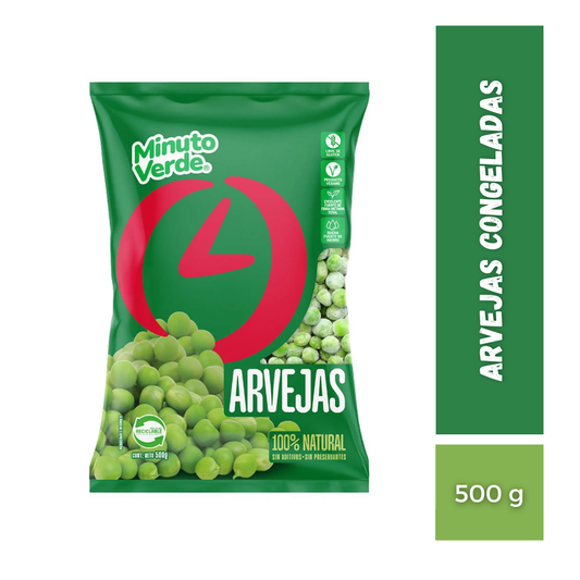 Arvejas Congeladas Minuto Verde, 500g