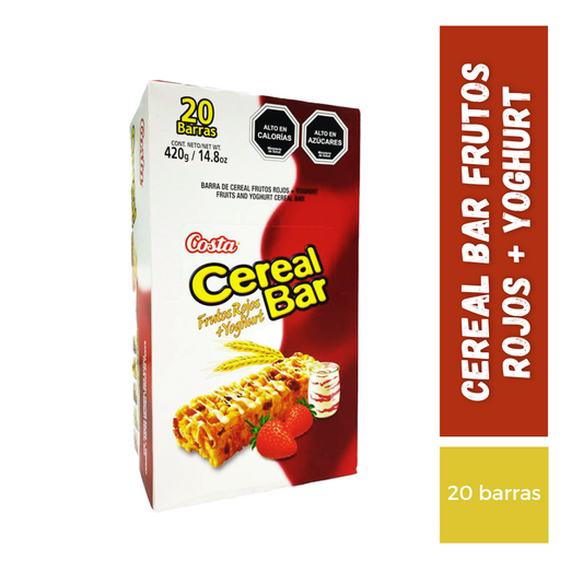 Cereal bar frutos rojos 20 barras