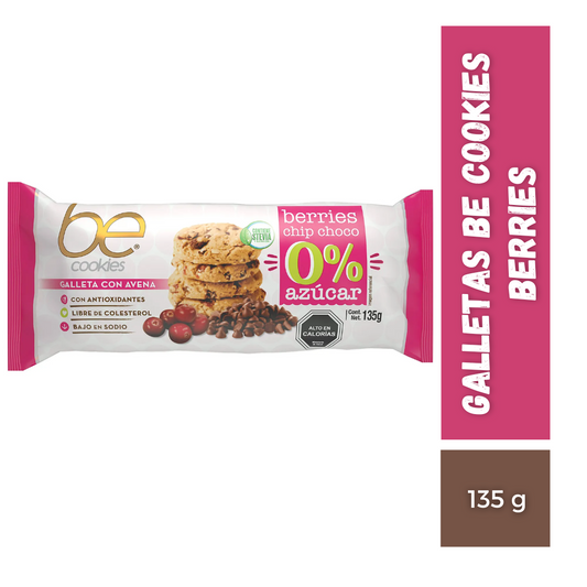 Galletas Be cookies Berries, 135g