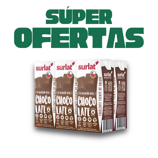 Bebida Lactea Chocolate Surlat, Pack 6