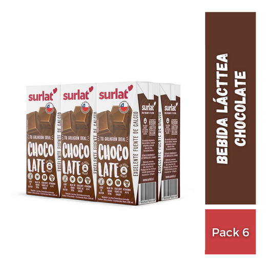 Bebida Láctea Chocolate Surlat pack 6