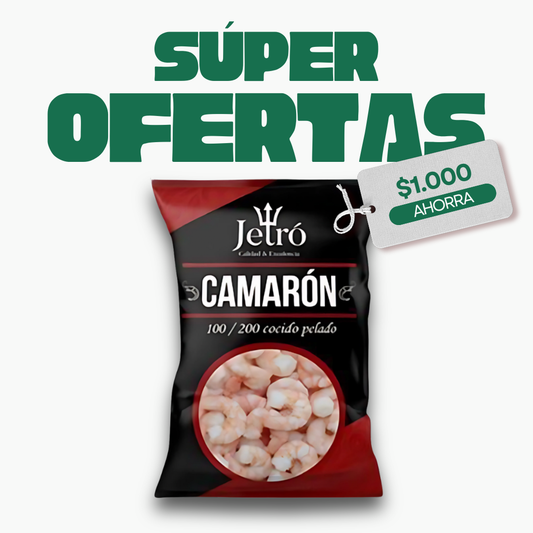 Camarón 100/200 Cocido Pelado, 500g