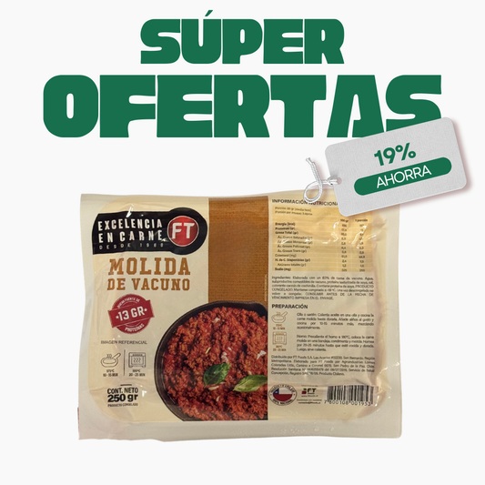 Molida de vacuno, 250g