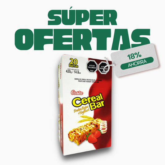 Cereal Bar Frutos Rojos Costa, 20u