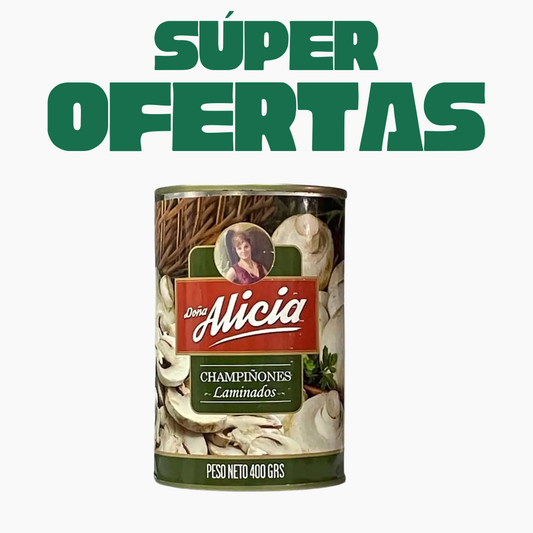 Champiñon Laminado Doña Alicia, 400g