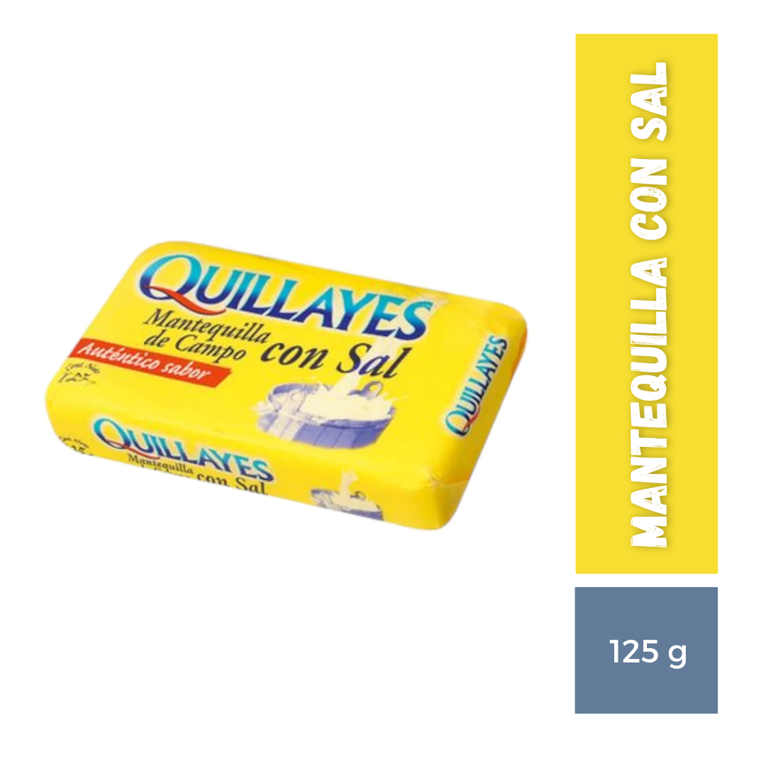 Mantequilla con sal 125g Quillayes