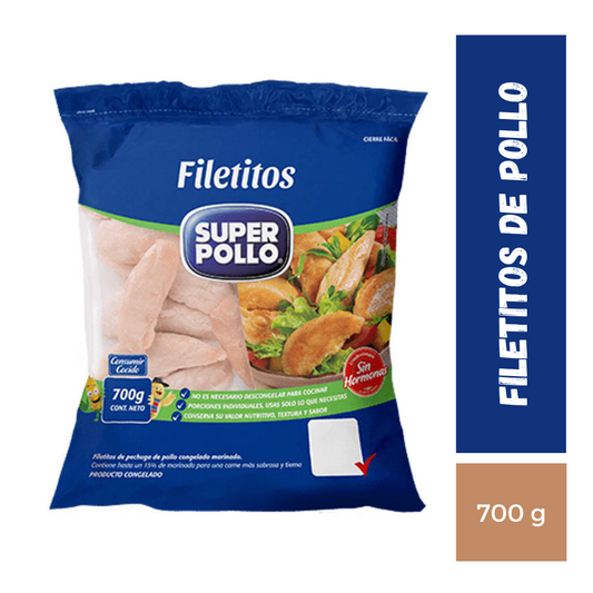 Filetitos de Pollo Super Pollo, 700g