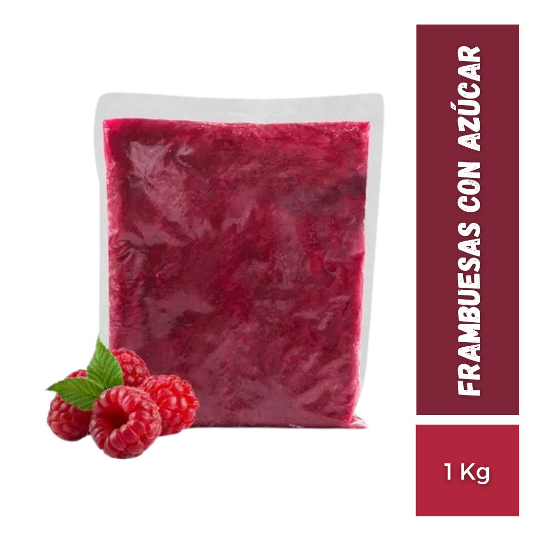 Frambuesa Pulpa Congelada, 1Kg
