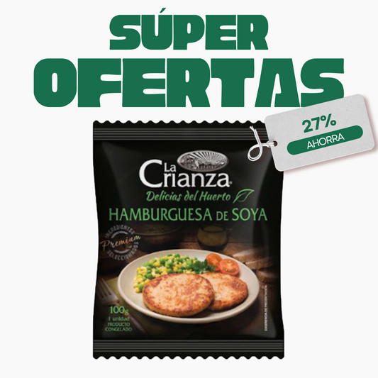Hamburguesa de Soya La Crianza, 100g