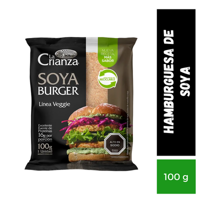 Hamburguesa de Soya La Crianza, 100g
