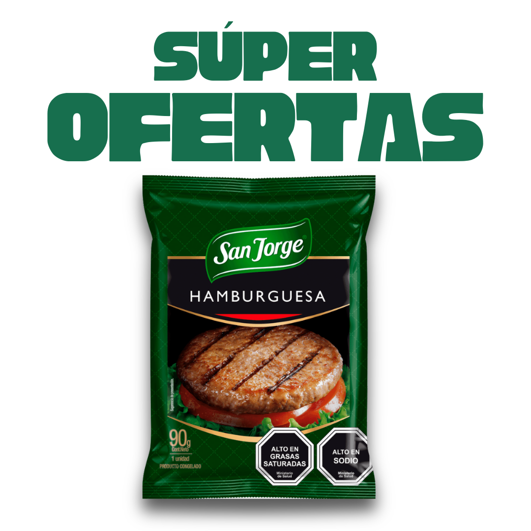 Hamburguesa de Vacuno San Jorge 90g en Súper Ofertas