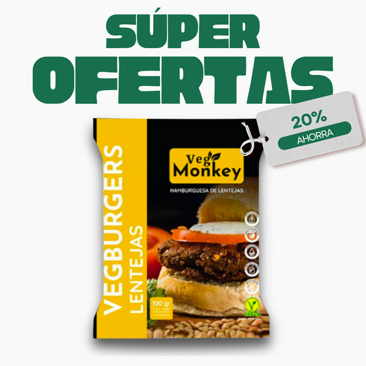 Hamburgesa de Lentejas Veg Monkey, 100g