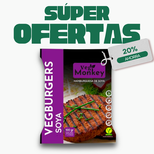 Hamburgesa de Soya Veg Monkey, 100g