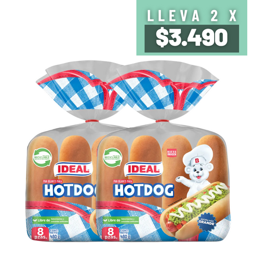 Pan Hot Dog Ideal Pack 2