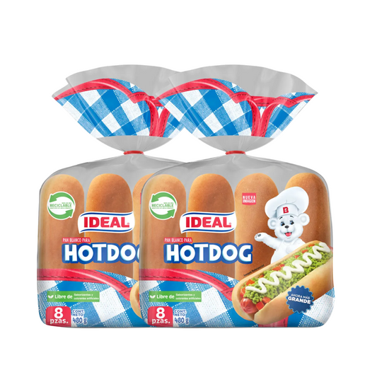 Pan Hot Dog Ideal Pack 2