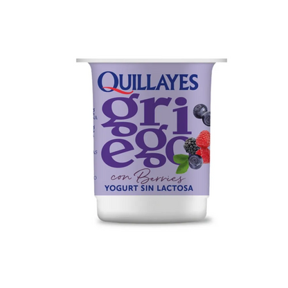 Yogurt Quillayes Griego Sin Lactosa Berries, 110g