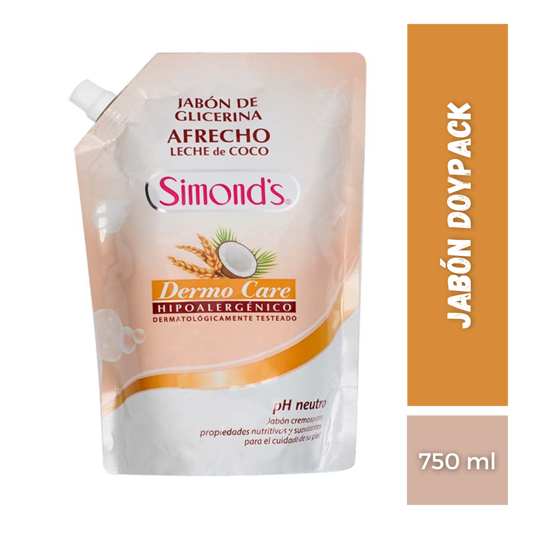 Jabón Simonds Afrecho Leche de Coco, 750ml
