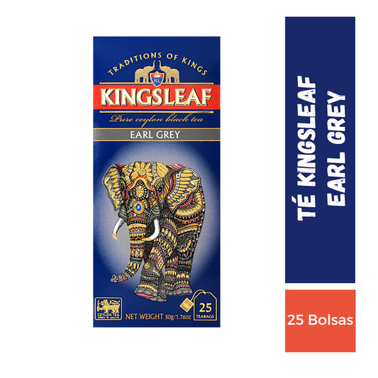 Té Kingsleaf Earl Grey, 25u