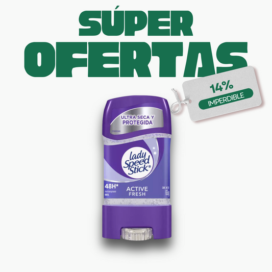 Lady Speed Stick Gel Active Mujer, 65g