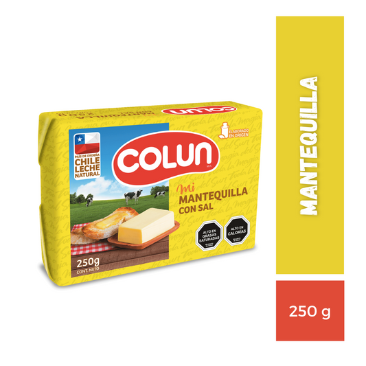 Mantequilla con sal Colun 250g