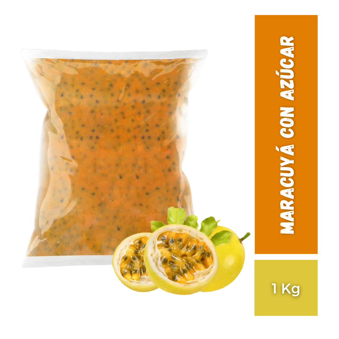 Maracuyá Pulpa Congelada. 1Kg